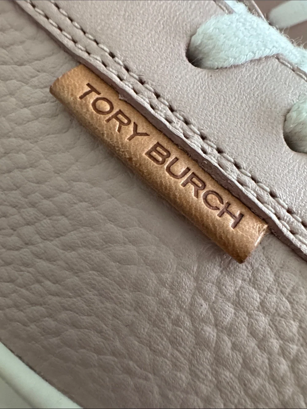 Tory Burch ladybug blush Pink Platform Leather Sneakers